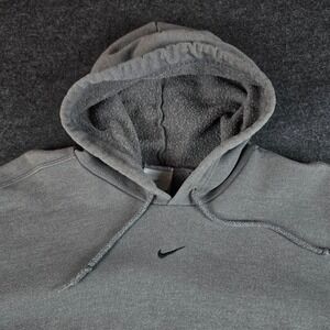 Vtg Nike Faded Center Swoosh Hoodie Sweater Travis Scott Grunge 90s Y2K Size L